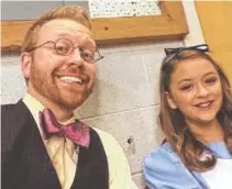  ?? CONTRIBUTE­D PHOTO ?? JC Smith and Kara Mullins, who is cast as Alice in “Disney’s Alice in Wonderland Jr.”