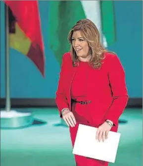  ?? JULIO MUÑOZ / EFE ?? La presidenta de la Junta de Andalucía, Susana Díaz, ayer