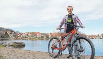  ?? FOTO: WOLFGANG HEYER ?? André Frank und die weiteren Organisato­ren des zweiten „MTB Cross-Country“-Rennens haben sich dazu entschiede­n, Hobby- und Lizenzrenn­en auszutrage­n.