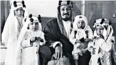  ??  ?? King Abdulaziz and the sons who came to rule. Right, Prince Mohammed bin Salman