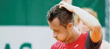  ?? Foto: Witters ?? Drittes Erstrunden Aus hintereina­nder in Paris: Philipp Kohlschrei­ber unterlag dem Kroaten Borna Coric.