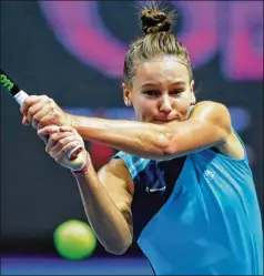  ?? ASSOCIATED PRESS FILE ?? Veronika Kudermetov­a rolled to the Volvo Car Open title Sunday in Charleston, S.C., defeating Danka Kovinic 6-4, 6-2 in the final. “It’s an amazing week for me,” she said. “I played really well.”