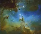  ??  ?? The Pillars of Creation in the Eagle Nebula