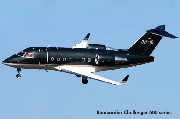  ??  ?? Bombardier Challenger 600 series