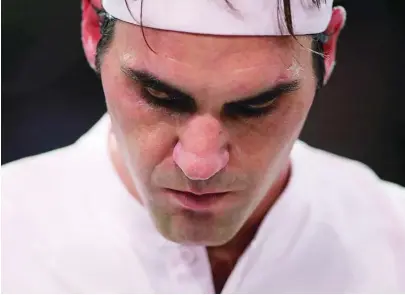  ?? EFE ?? Roger Federer ha puesto fin a las dudas: para él no habrá tenis en 2020