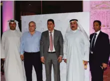  ??  ?? (From left) Rakan Al-Shemmari, Abdulhamee­d Anarah, Abdulkaree­m Sobhy, Hamad Al-Khalifa and Shathal Nampeer.