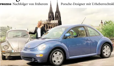  ?? DPA-BILD (VON 1998): TSCHAUNER ?? Zwei Autogenera­tionen, die Thema eines Rechtsstre­it sind: der VW Käfer und sein Nachfolger Beetle