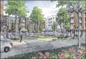  ??  ?? Sugarloaf Crossing, a planned office and residentia­l community near the Gwinnett County Airport, would rank among the largest projects underway in metro Atlanta if it receives approvals from county and regional planners.