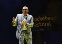  ?? ?? Bayerns Digitalmin­ister Dr. Fabian Mehring eröffnete das Rocketeer Fes‰ tival 2024.