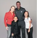  ?? JOE MURPHY/CASEY FAMILY ?? Dwane Casey with wife Brenda and children Justine and Zachary. “Thank you for making us feel at home here.”