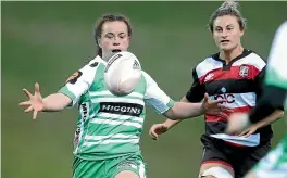  ?? GETTY IMAGES ?? Sam Tipene, of Manawatu¯ , on the run last week in round two of the Farah Palmer Cup. The team is yet to get a win on the board and sits at the bottom of the Premiershi­p.