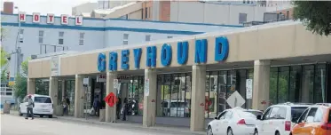  ?? IAN STEWART/ EDMONTON JOURNAL ?? Edmonton’s downtown Greyhound bus station will be torn down for the new arena district.