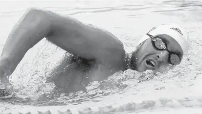  ?? CHARLES KING/ORLANDO SENTINEL ?? Boys swimmer of the year Luke Uttley of Trinity Prep swam stellar times FHSAA Class 1A state championsh­ips. all four of his events and won two state championsh­ips at the