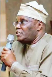  ??  ?? Alhaji Atiku Abubakar