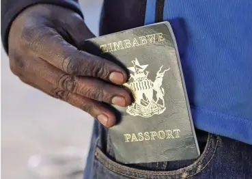  ?? ?? IN DEMAND: Zim passport (pic by Daily News)