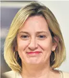  ??  ?? Amber Rudd is back in the Cabinet