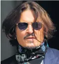  ??  ?? Libel trial: Johnny Depp