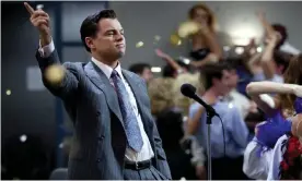  ??  ?? ‘We’re not condoning this behaviour’ … Leonardo DiCaprio as Jordan Belfort in Martin Scorsese’s film The Wolf of Wall Street. Photograph: Paramount/Sportsphot­o/Allstar