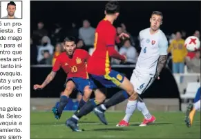  ??  ?? GOLAZO. Ceballos marcó el tercero de España tras una gran acción.