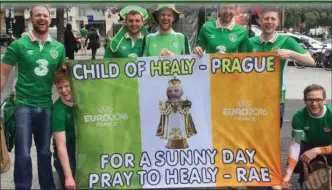  ??  ?? The ‘famous’ Healy Rae Ireland flag