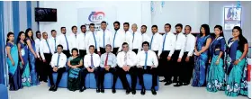  ??  ?? Staff of People’s Leasing Horana branch with the senior management