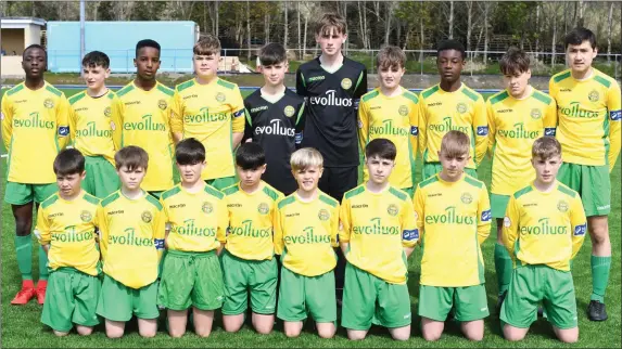  ?? Photo by Domnick Walsh ?? The Kerry U-13 team that played Limerick in the Airtricity League at Mounthawk Park on Saturday.