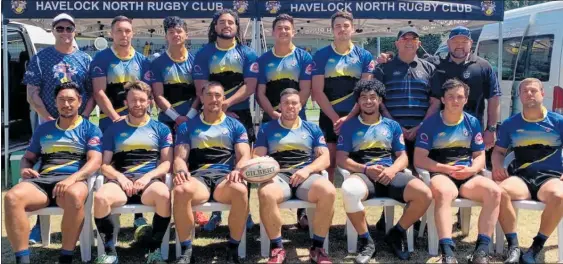  ?? PHOTO / SUPPLIED ?? The Havelock North team which finished fourth at the National Club Sevens in Porirua.