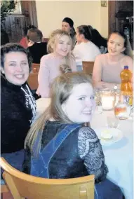  ??  ?? Table talk Clyde Valley pupils enjoyed a great meal and the fine cuisine of Italy