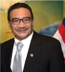  ?? (defense.gov) ?? Malaysia foreign minister Datukseri Hishammudd­in Hussein