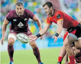  ?? Picture: LEVAN VERDZEULI/ GETTY IMAGES ?? RETAINED: Stefan Ungerer sen here passing the ball during is one of the players whose contracts are being extended.