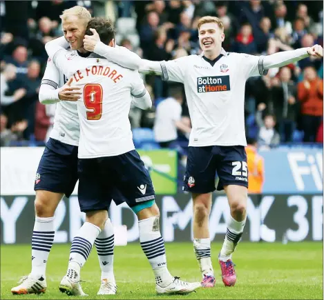  ?? PICTURES: Action Images ?? WANDER STRIKE: Eidur Gudjohnsen celebrates after scoring Bolton’s dramatic late equaliser