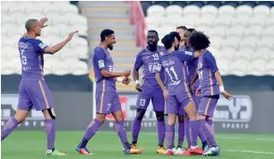  ?? Supplied photo ?? Al Ain beat Al Dhafra by a solitary goal in the match between two Abu Dhabi clubs. —