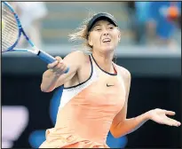  ??  ?? BAD CALL: Sharapova at this year’s Australian Open