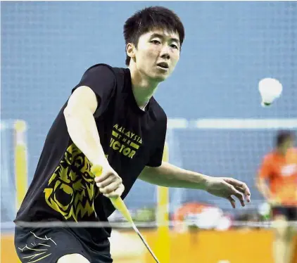  ??  ?? Chi Wing: “I think if my result is good enough, I’ll have a chance to go for more tournament­s.”