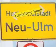  ?? FOTO: ALEXANDER KAYA ?? Kreisfreie Stadt Neu-Ulm: Noch ist dies Zukunftsmu­sik.