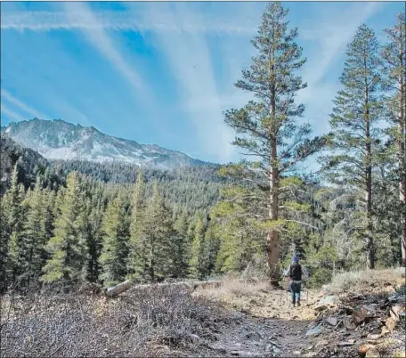  ?? Photograph­s by Marc Stirdivant ?? SPRING AND FALL are idyllic in Mammoth Lakes compared with the jammed hiking trails in the summer and ski crowds in the winter.