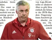  ?? Foto: dpa ?? Muss sich vor dem DFB verantwort­en: Carlo Ancelotti.