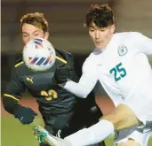  ?? GARRETT/SPECIAL TO THE MORNING CALL DAVID ?? Northweste­rn Lehigh beat Lewisburg in penalty kicks on Wednesday, Nov. 16, 2022, in the PIAA Class 2A boys state soccer semifinals at North Schuylkill High School.