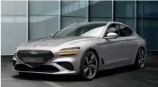  ??  ?? G70 saloon gains design and tech revisions and it could be UK bound