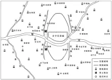  ??  ?? 图一五 故鄂城遗址外围堡城分­布示意图