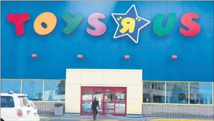  ?? Paul chiasson/the canadian press ?? A Toys “R” Us store is seen Tuesday in Montreal. Toys “R” Us has filed for bankruptcy protection in the United States and says it intends to follow suit in Canada.