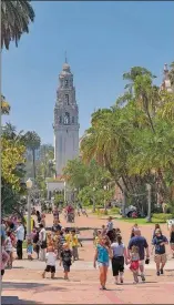  ?? CONTRIBUTE­D BY BRETT SHOAF ?? Balboa Park consists of 1,200 acres with 17 museums, eight gardens and awe-inspiring early1900s architectu­re.