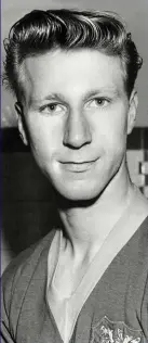  ??  ?? Golden era: A young Jack Charlton during his Leeds United playing days in 1956