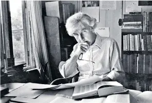  ?? ?? Blythe in his study, 1983: ‘I think my view of human life is how brief and curious most people’s lives are. Yet when you come to talk to them, you realise how strong they are and how unbelievab­ly rich their lives are’