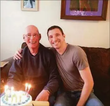  ?? Contribute­d photo ?? Bill Sortwell, left, has received support from his family, including his grandson, Kris Sortwell, who is an Alzheimer’s specialist, as he copes with dementia.