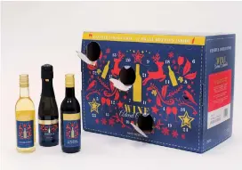  ??  ?? Aldi’s Wine Advent Calendar is displayed in New York. — IC