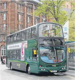  ?? Picture: Kim Cessford. ?? Xplore Dundee operates the city’s main bus network. The company is a subsidiary of National Express Group.