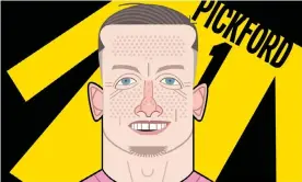  ?? Illustrati­on: David Lyttleton ?? ‘Gareth Southgate is often urged to pick more attacking, risky players. Well, Jordan Pickford is an attacking, risky goalkeeper.’