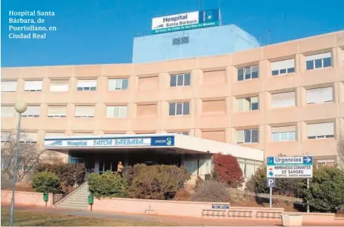  ?? ABC ?? Hospital Santa Bárbara, de Puertollan­o, en Ciudad Real