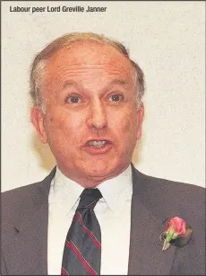  ??  ?? Labour peer Lord Greville Janner